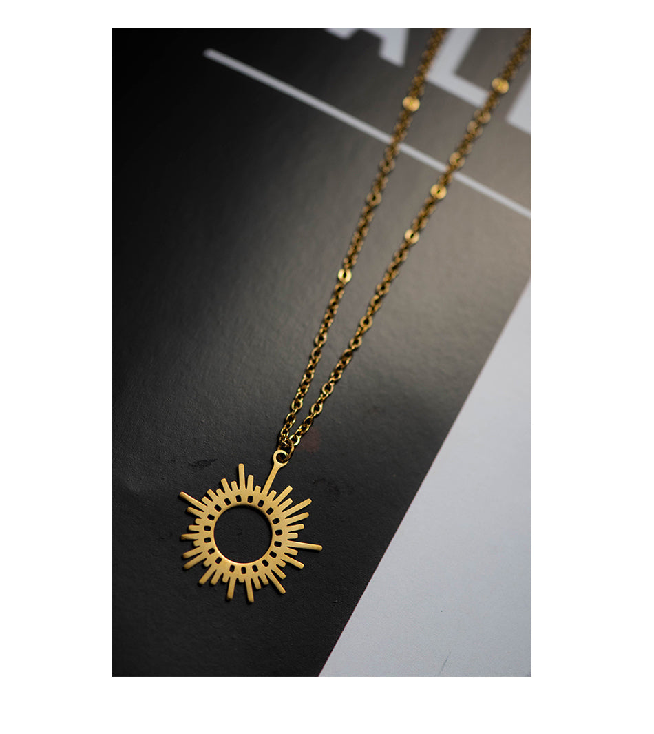 My Universe S/Steel Gold Pendant & Chain