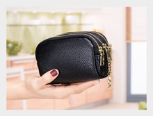 Load image into Gallery viewer, Leather Zipper Handy Purse
