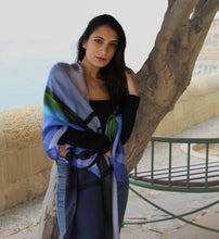 Load image into Gallery viewer, Ziffa Helwa Blue Shawl
