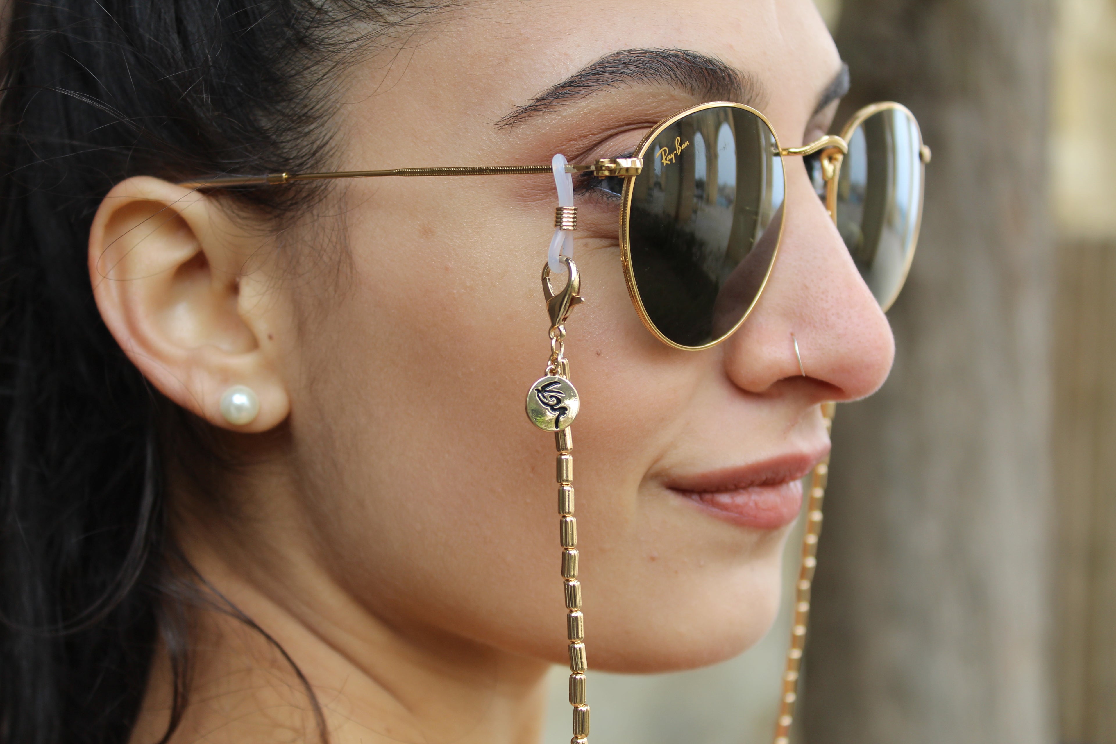 Eyewear Chain -  Tube Beads