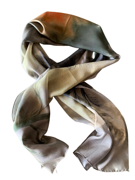 Autumn Delight Sunset Silk Scarf