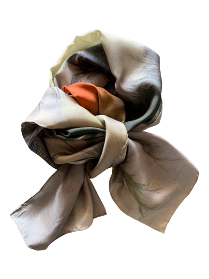 Autumn Delight Sunset Silk Scarf