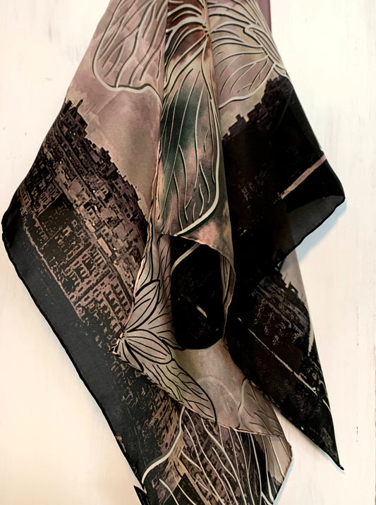 Valletta in the Mist Silk Scarf