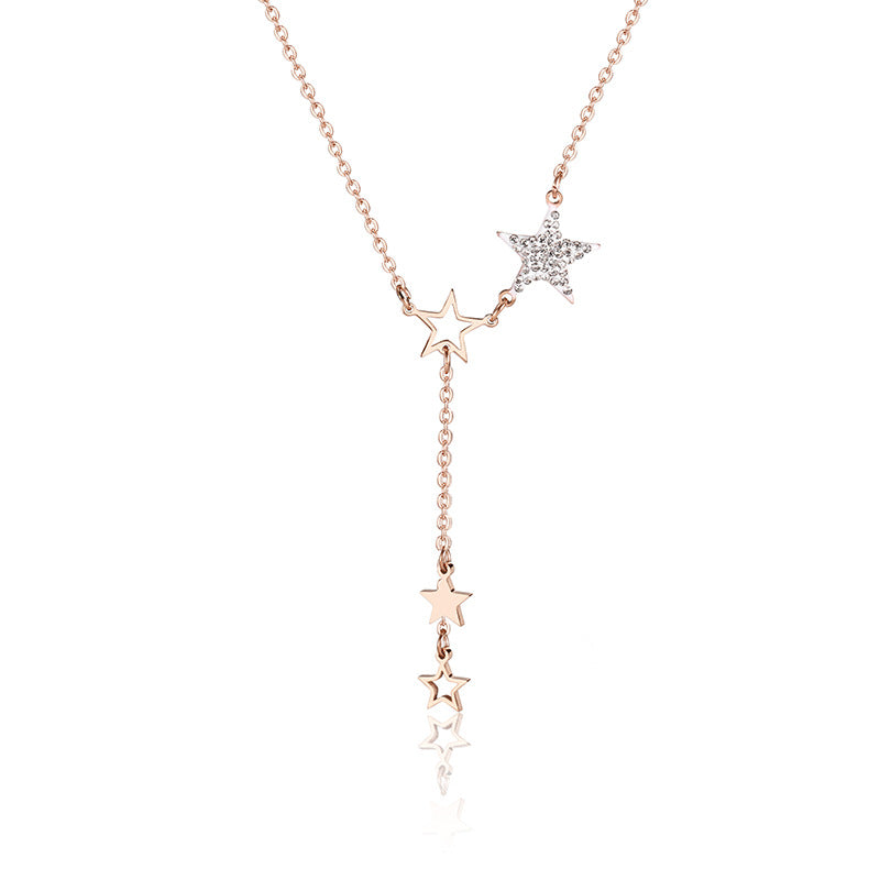 Star Rose Gold Necklace