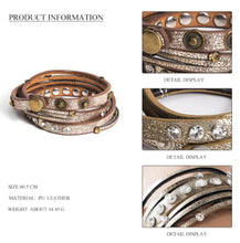 Load image into Gallery viewer, PU Leather Wrap around bracelet
