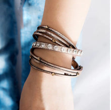 Load image into Gallery viewer, PU Leather Wrap around bracelet
