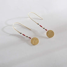 Load image into Gallery viewer, String S/Steel beads earrings
