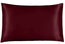 Load image into Gallery viewer, Deep Maroon 100% Silk Pillowcase
