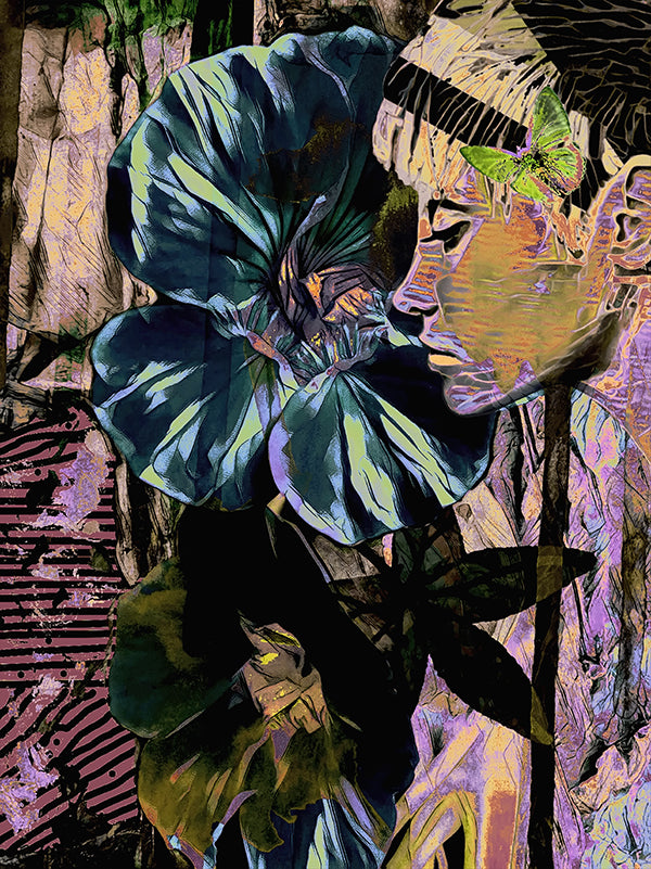 Earthling Blue Bloom (Print)