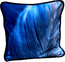 Load image into Gallery viewer, Feather Flux  Blue  Fabric Cushion Cover
