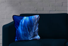 Load image into Gallery viewer, Feather Flux  Blue  Fabric Cushion Cover
