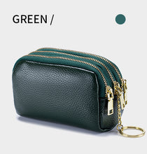 Load image into Gallery viewer, Leather Zipper Handy Purse
