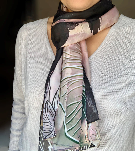 Valletta in the Mist Silk Scarf
