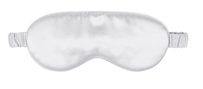 Silver White Silk Sleep Eyecover