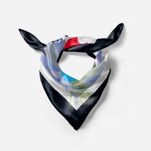 Load image into Gallery viewer, In the Garden -  Dark Blue Neckerchief
