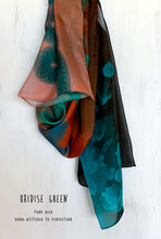 Load image into Gallery viewer, Oxidize Green - Silk Scarf
