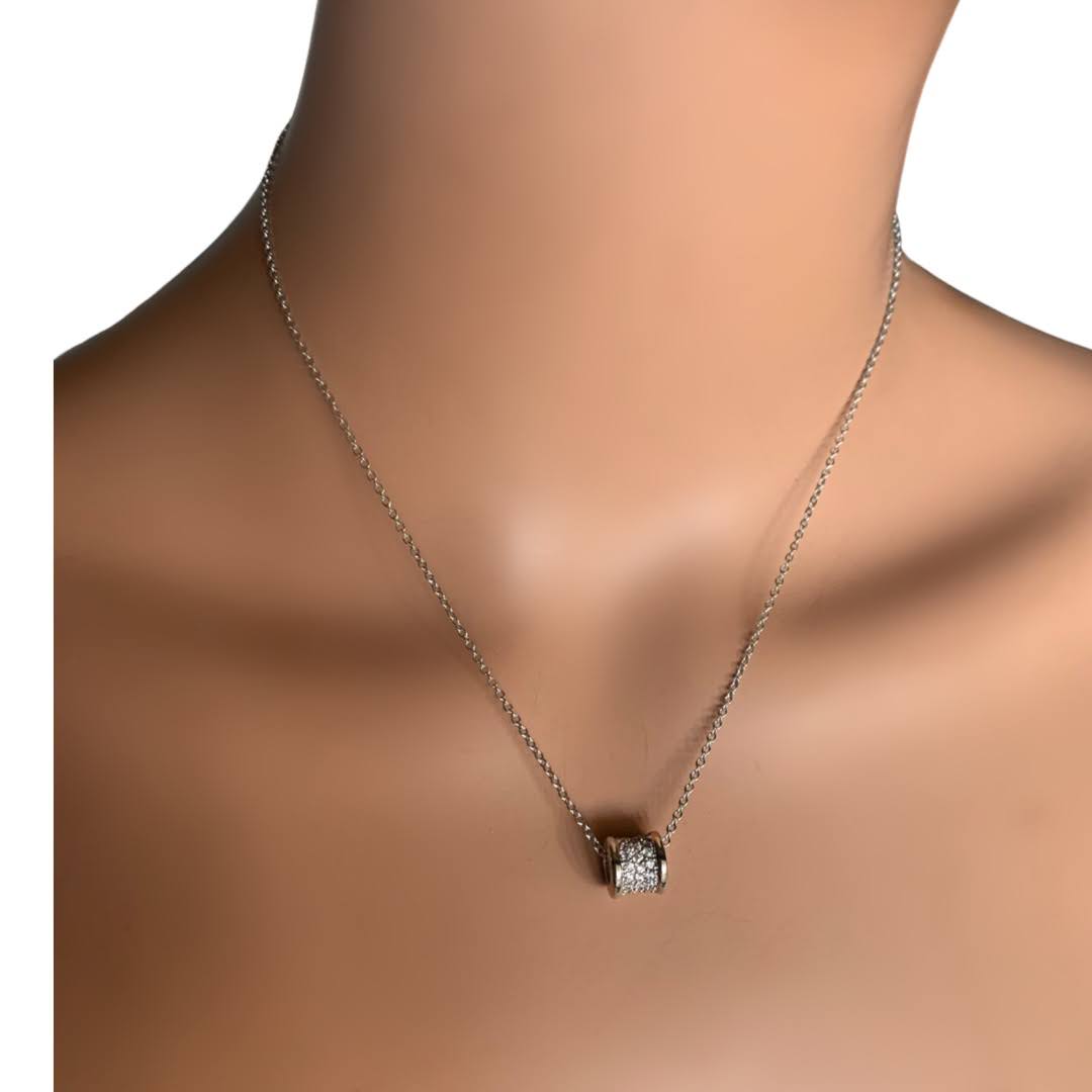 Silver S/Steel tube pendant Chain