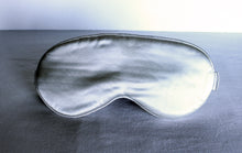 Load image into Gallery viewer, Silver White Silk Sleep Eyecover
