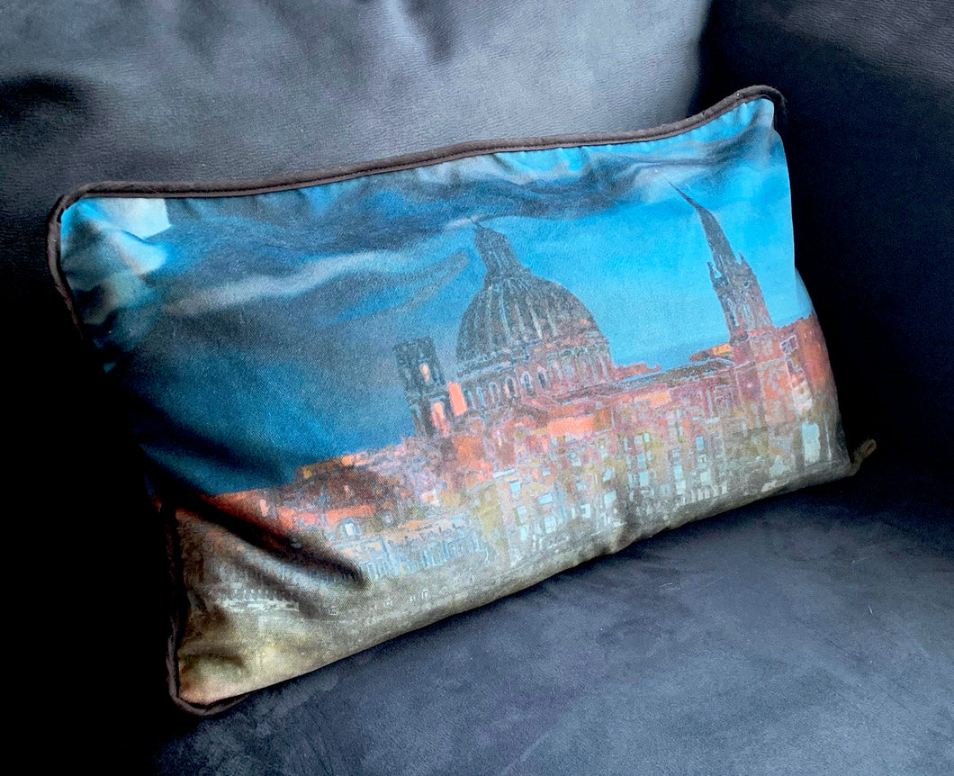 Valletta Skyline Rectangular Cushion Cover