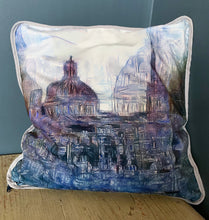 Load image into Gallery viewer, Valletta Blueprint Cushion Cover
