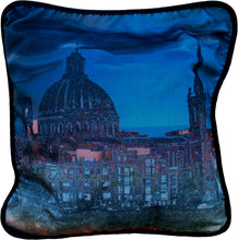 Load image into Gallery viewer, Valletta Skyline Blue Cushion Cover
