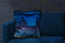 Load image into Gallery viewer, Valletta Skyline Blue Cushion Cover
